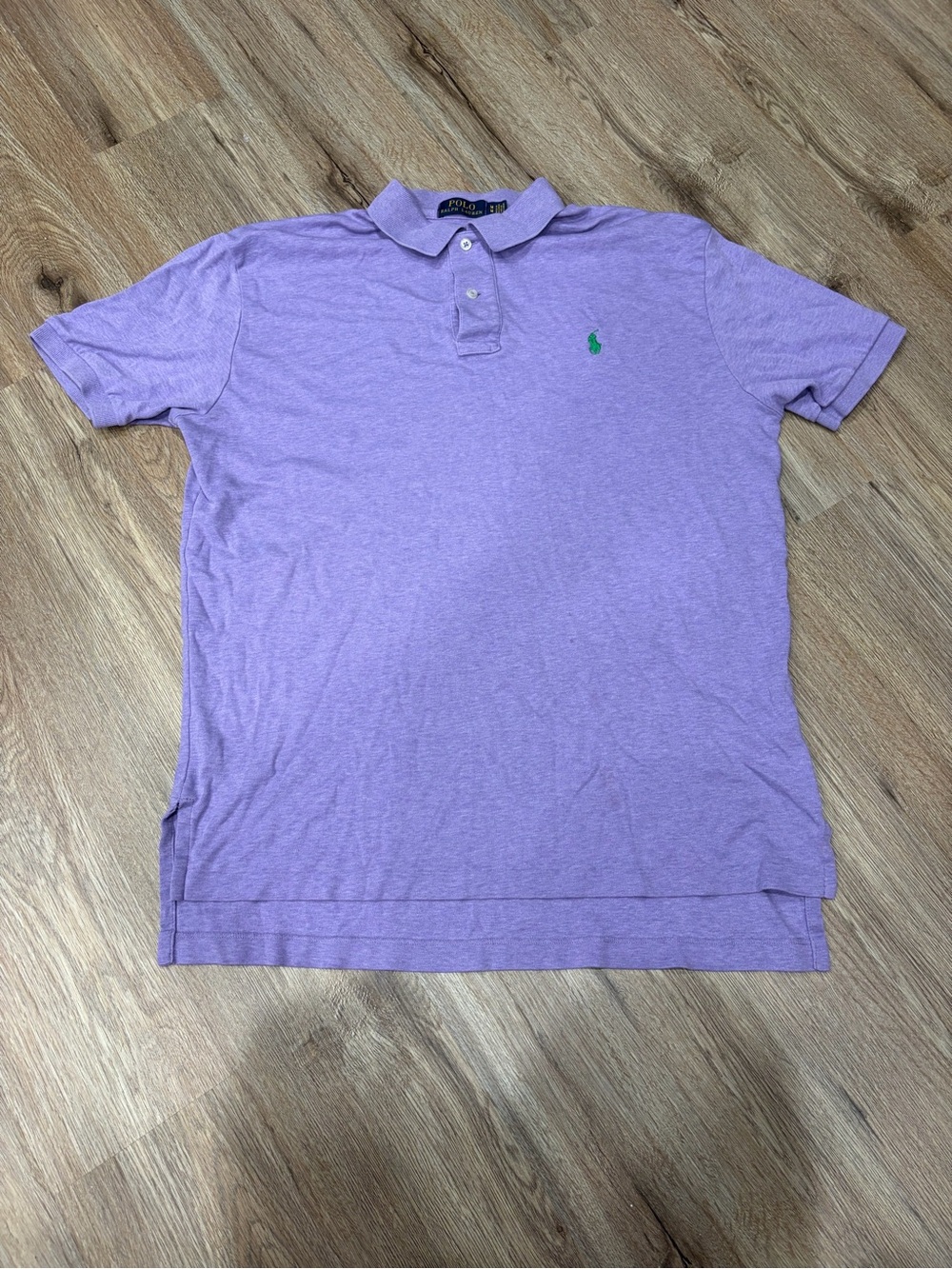 Polo by Ralph Lauren Lavender Polo Shirt with Green Logo